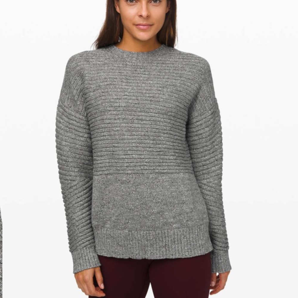 NWOT Lululemon As Promised Crew Sweater 100% cotton sz Small